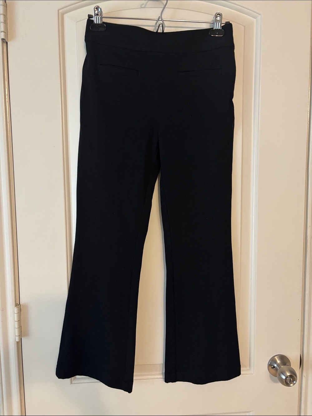 Maeve by Anthropologie Kick Black Boot-Cut Trousers